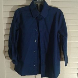 Boys long sleeve button up dress shirt